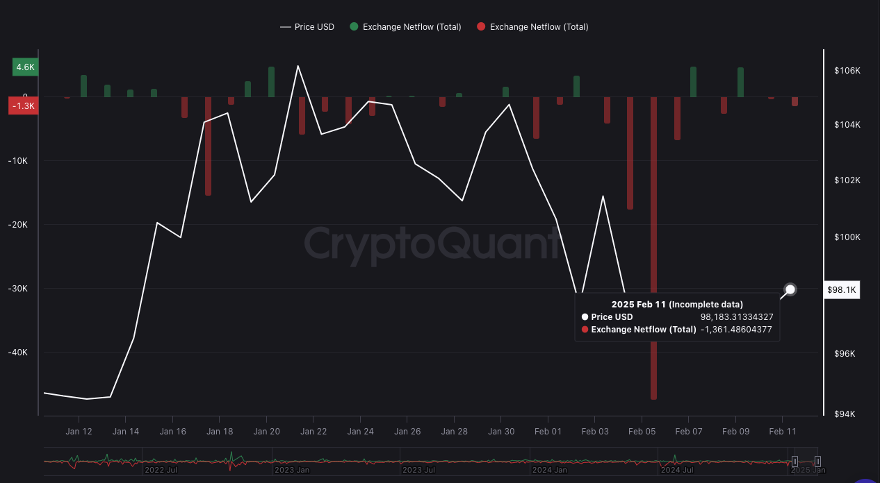 BTC Exchange Netflow